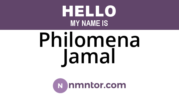 Philomena Jamal