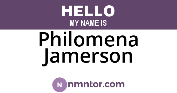 Philomena Jamerson