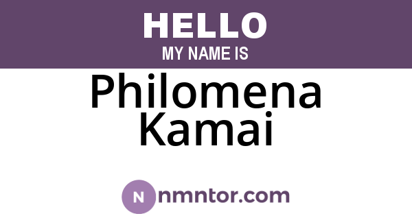 Philomena Kamai
