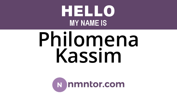Philomena Kassim