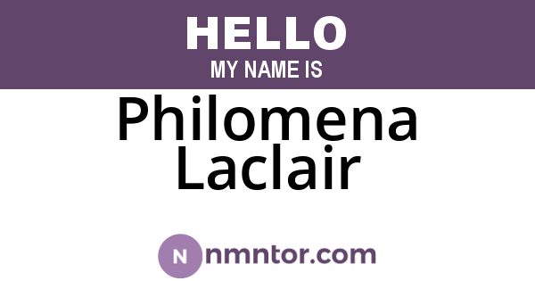 Philomena Laclair