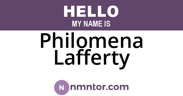 Philomena Lafferty