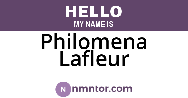 Philomena Lafleur