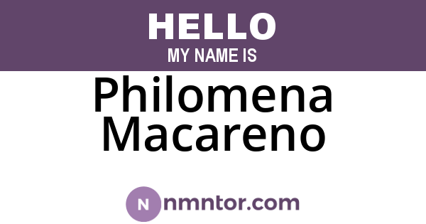 Philomena Macareno
