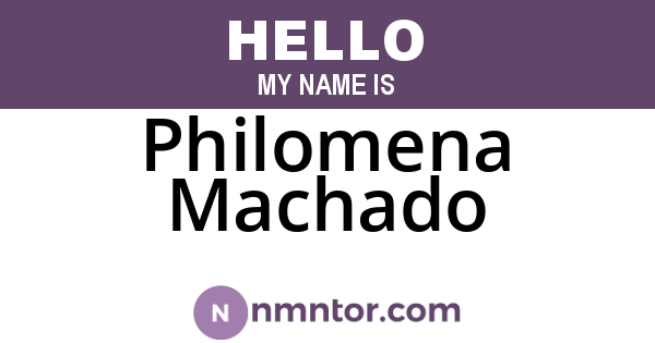 Philomena Machado