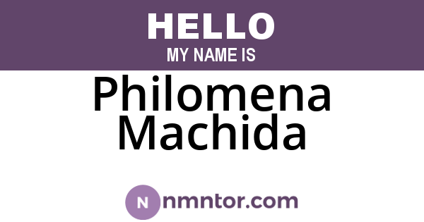 Philomena Machida