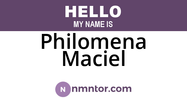 Philomena Maciel