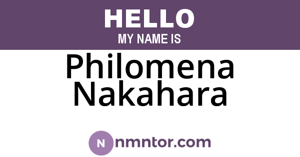Philomena Nakahara