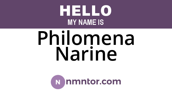 Philomena Narine