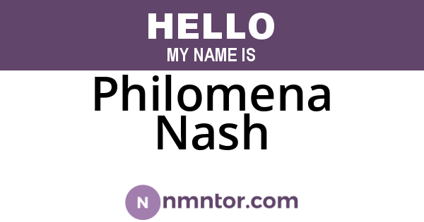 Philomena Nash