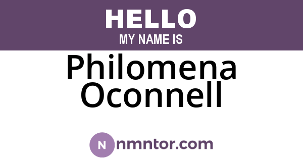 Philomena Oconnell