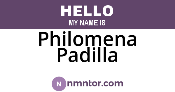 Philomena Padilla