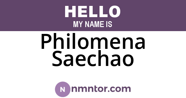 Philomena Saechao