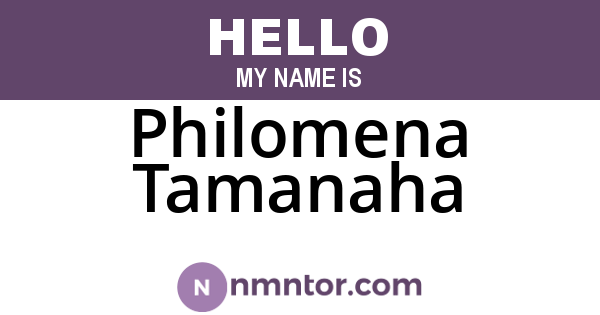 Philomena Tamanaha