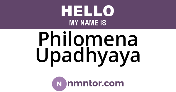 Philomena Upadhyaya