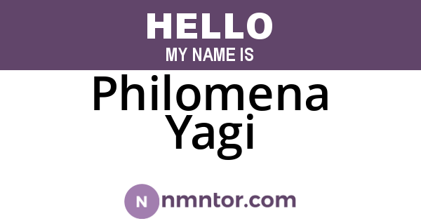 Philomena Yagi