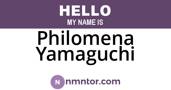 Philomena Yamaguchi