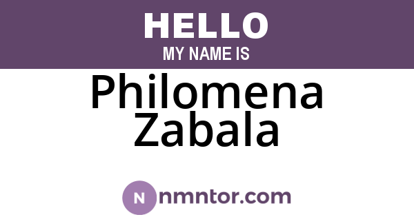 Philomena Zabala