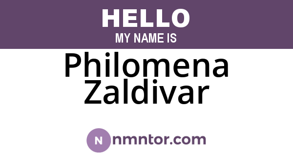 Philomena Zaldivar