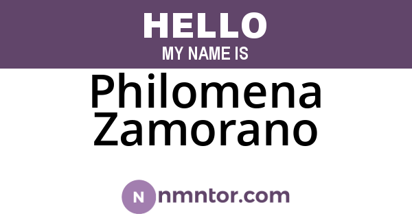 Philomena Zamorano
