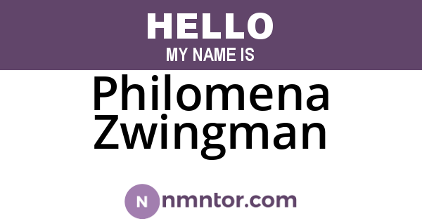 Philomena Zwingman