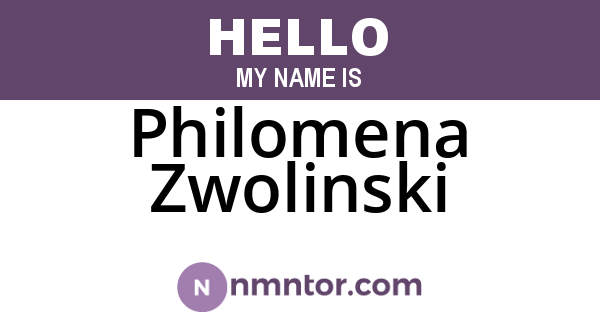 Philomena Zwolinski