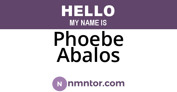 Phoebe Abalos