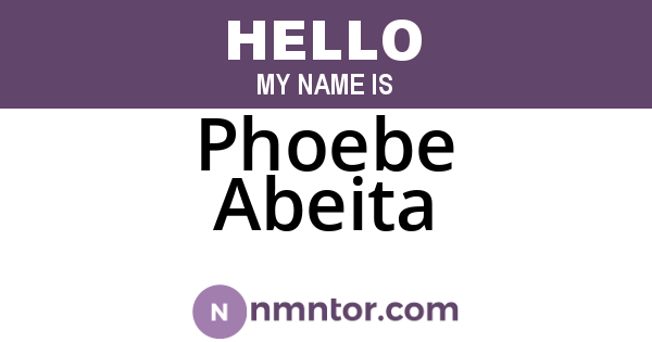 Phoebe Abeita