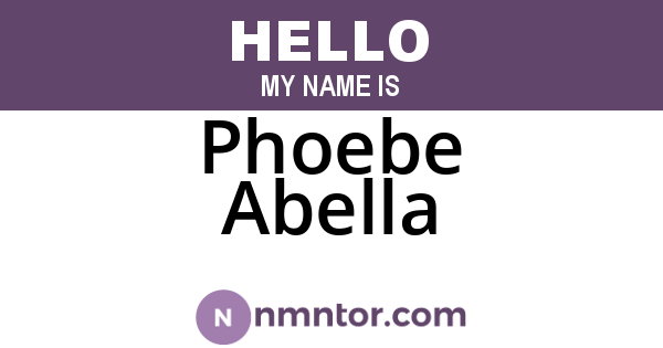 Phoebe Abella