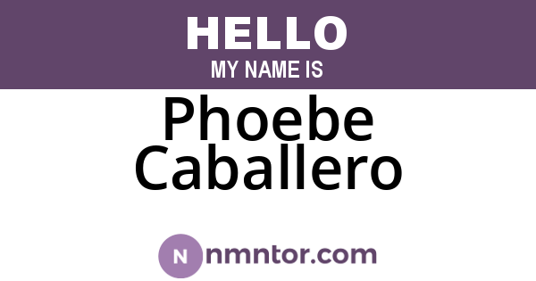 Phoebe Caballero