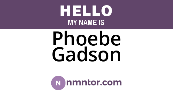Phoebe Gadson