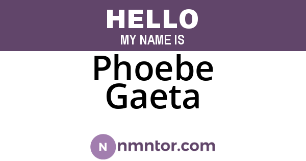 Phoebe Gaeta