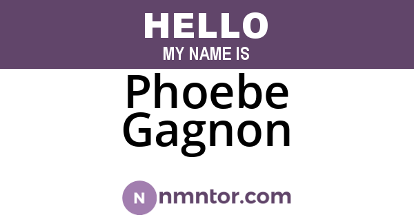 Phoebe Gagnon