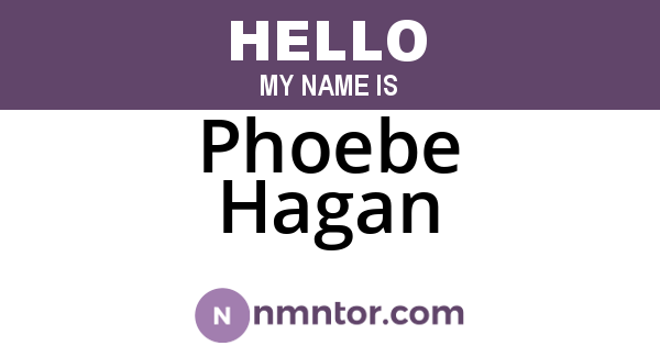Phoebe Hagan
