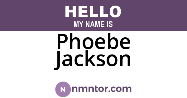 Phoebe Jackson