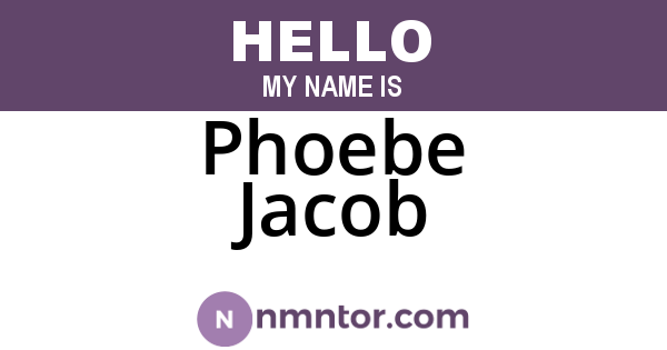 Phoebe Jacob