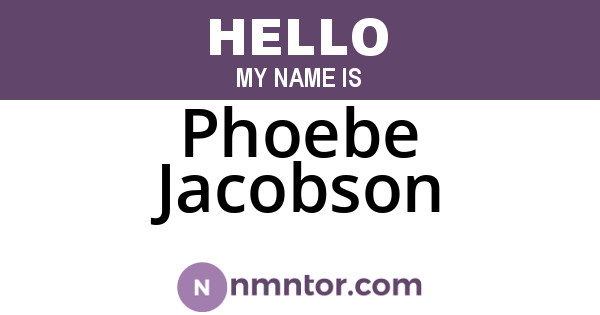 Phoebe Jacobson