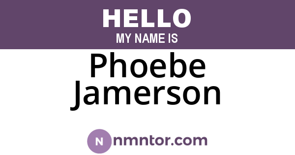 Phoebe Jamerson