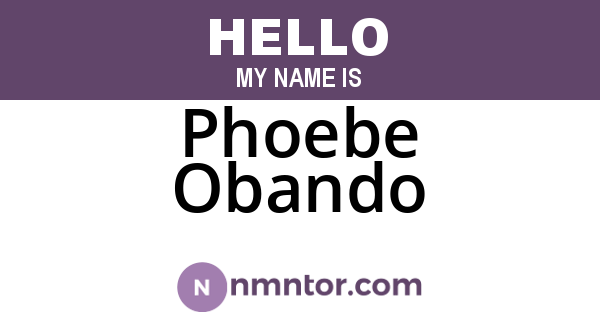 Phoebe Obando