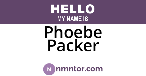 Phoebe Packer