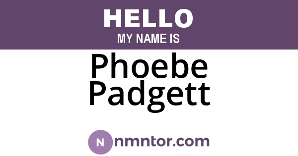 Phoebe Padgett