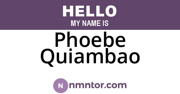 Phoebe Quiambao