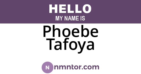 Phoebe Tafoya