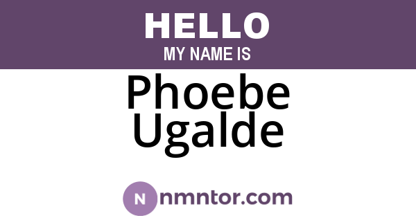 Phoebe Ugalde