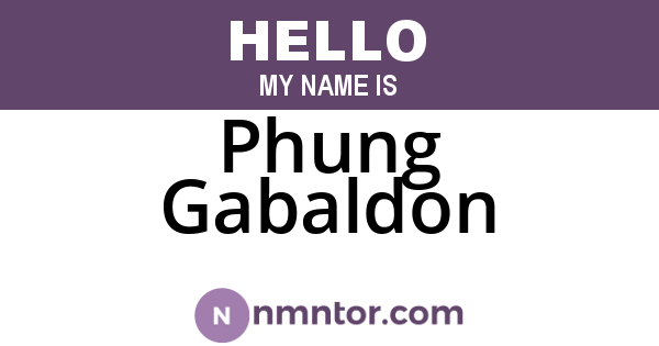 Phung Gabaldon