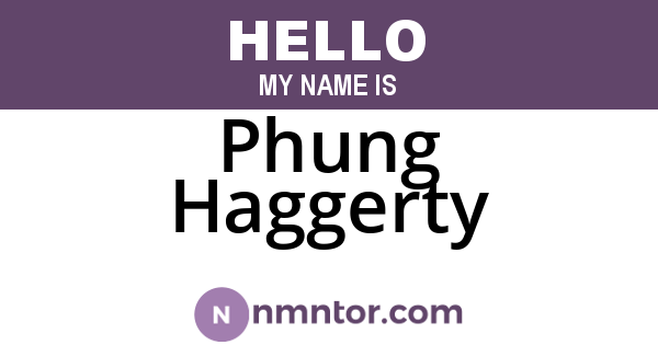 Phung Haggerty