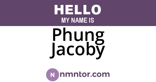Phung Jacoby