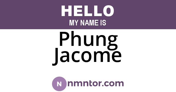 Phung Jacome