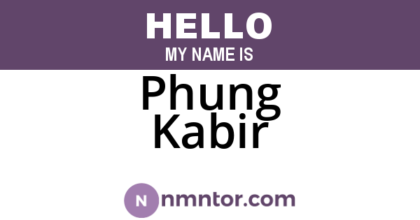 Phung Kabir