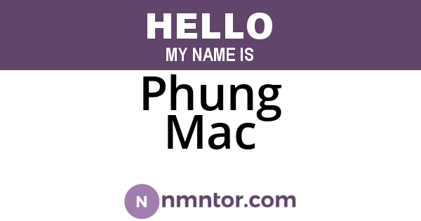 Phung Mac